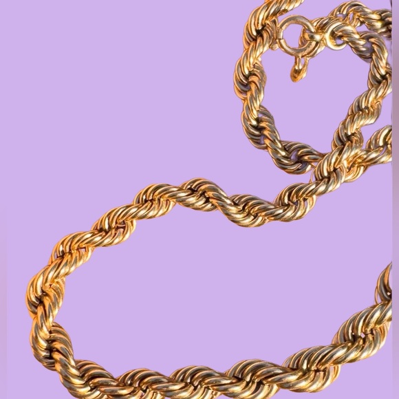 🍒 VINTAGE - 14k 16” Graduated Rope Chain - Picture 5 of 5